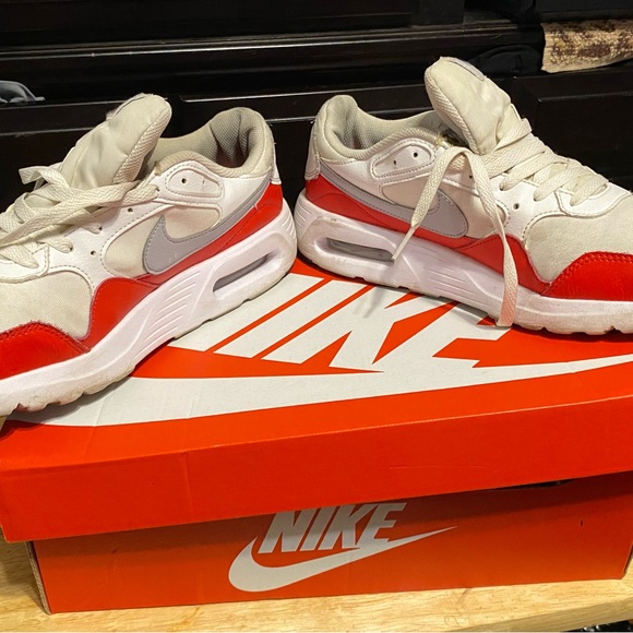 Air Max SC white university red wolf grey size 9.5 - Picture 2 of 8